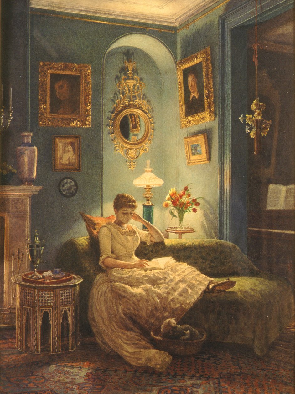 Uma noite em casa, 1888 de Edward John Poynter