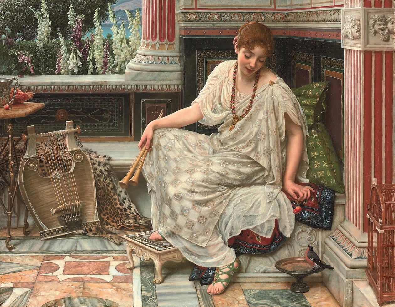 Chloe. Dulcis docta modos et citharae sciens (óleo sobre tela) de Edward John Poynter