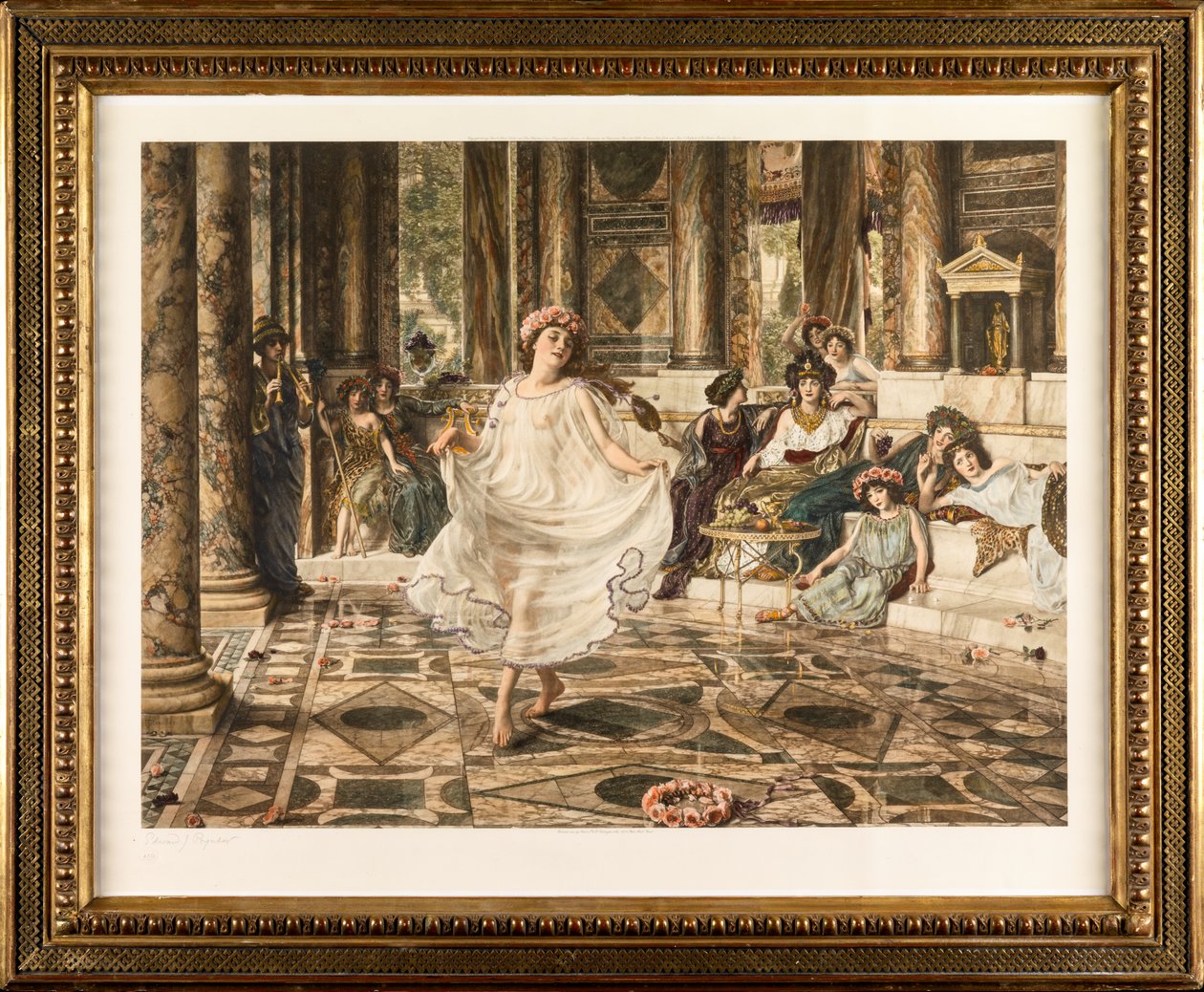 Dança Grega (fotogravura colorida à mão) de Edward John Poynter