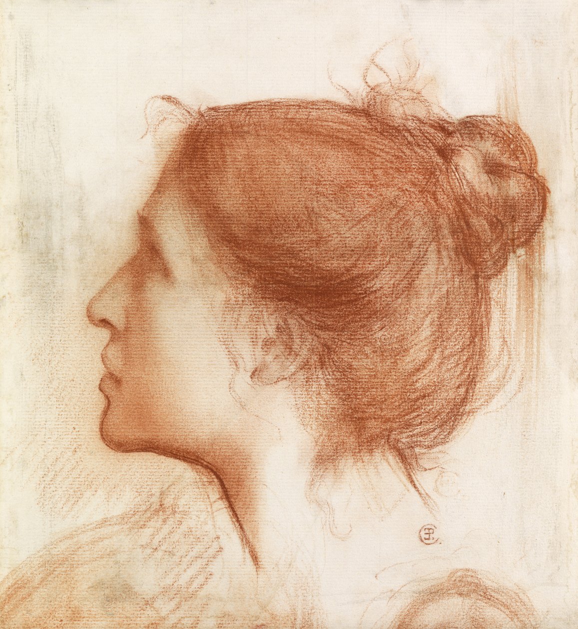 Cabeça de uma mulher de Edward John Poynter