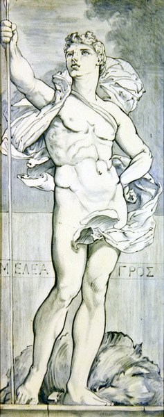 Meleagro, c.1866 (cerâmica) (par para 368310) de Edward John Poynter