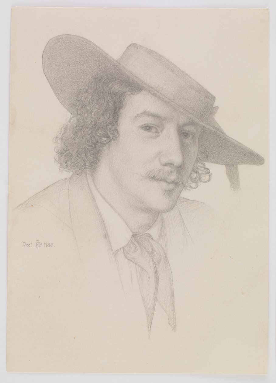 Retrato de Whistler, 1858. de Edward John Poynter