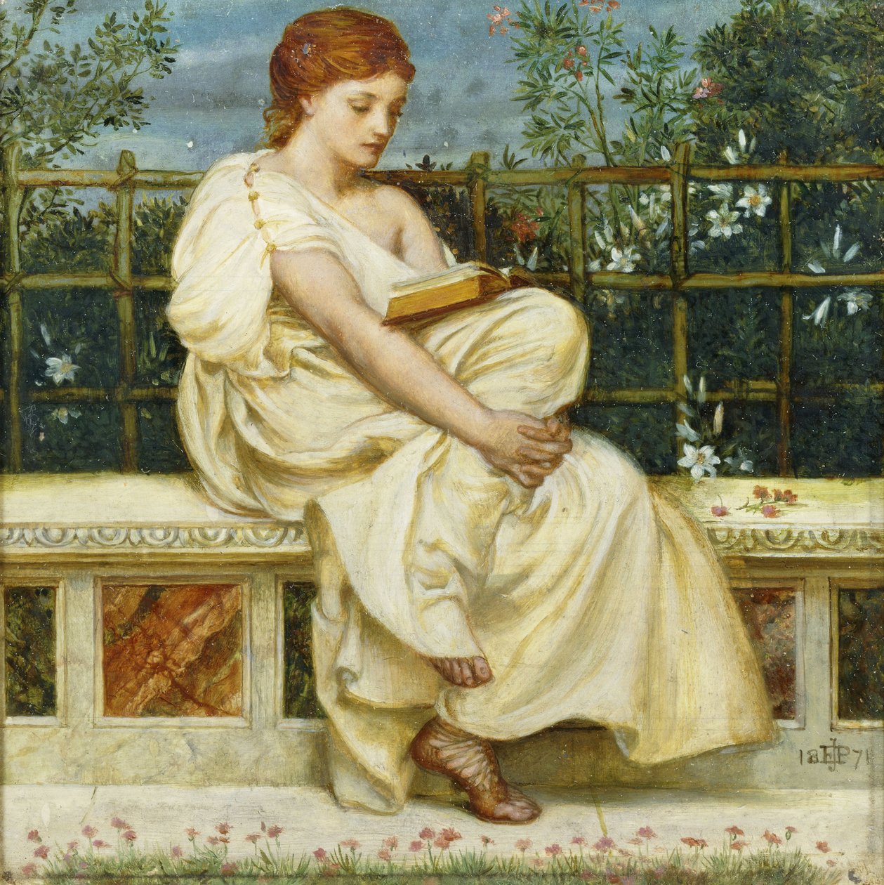 Reading, 1871 de Edward John Poynter