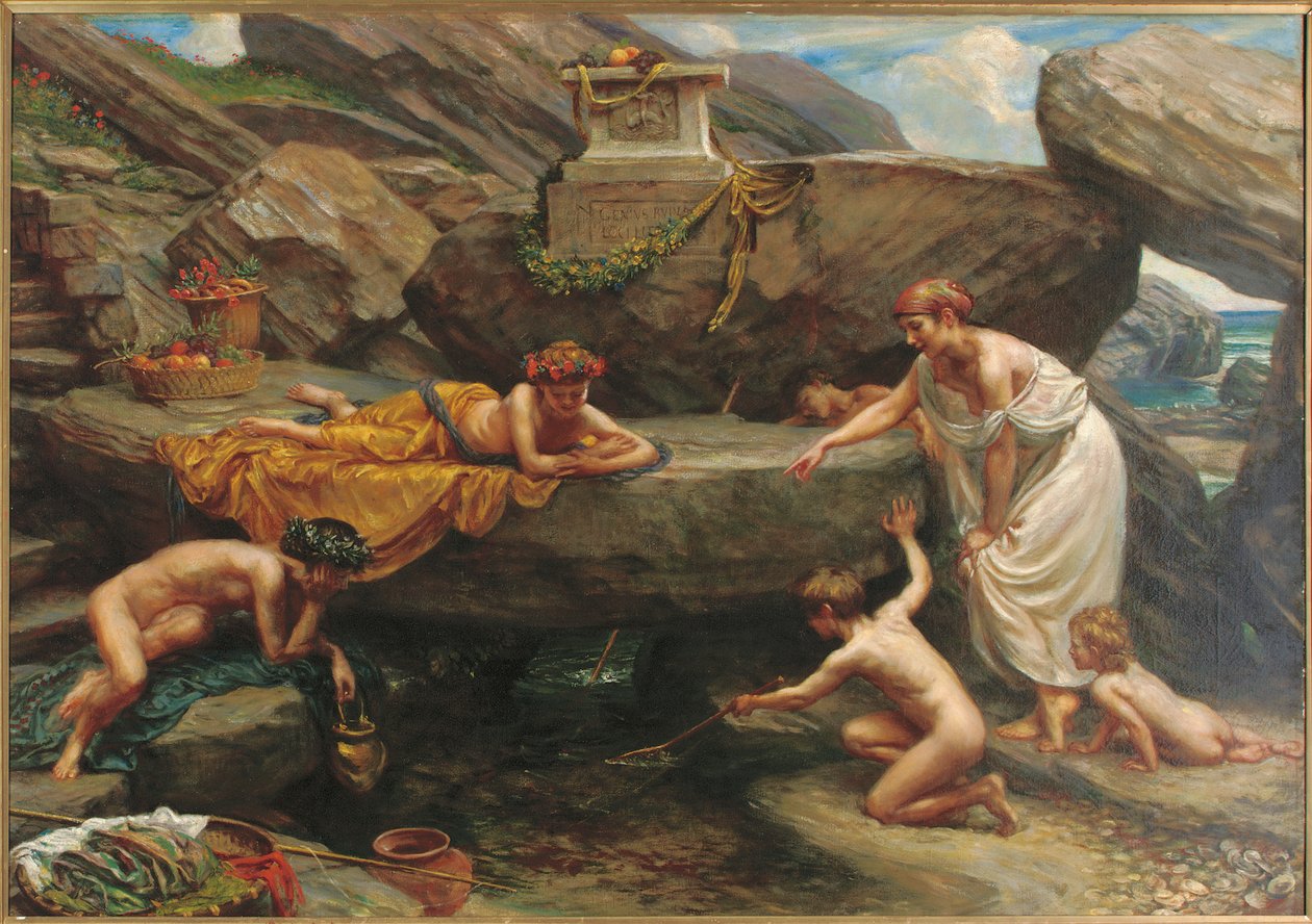 As maravilhas das profundezas: um idílio de Edward John Poynter
