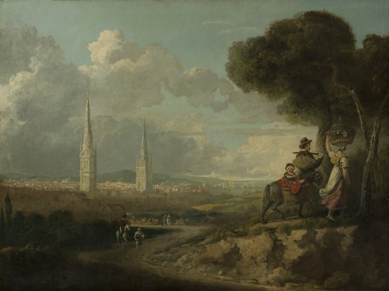 Coventry de Hillfields, c.1807 de Edward Junior Rudge