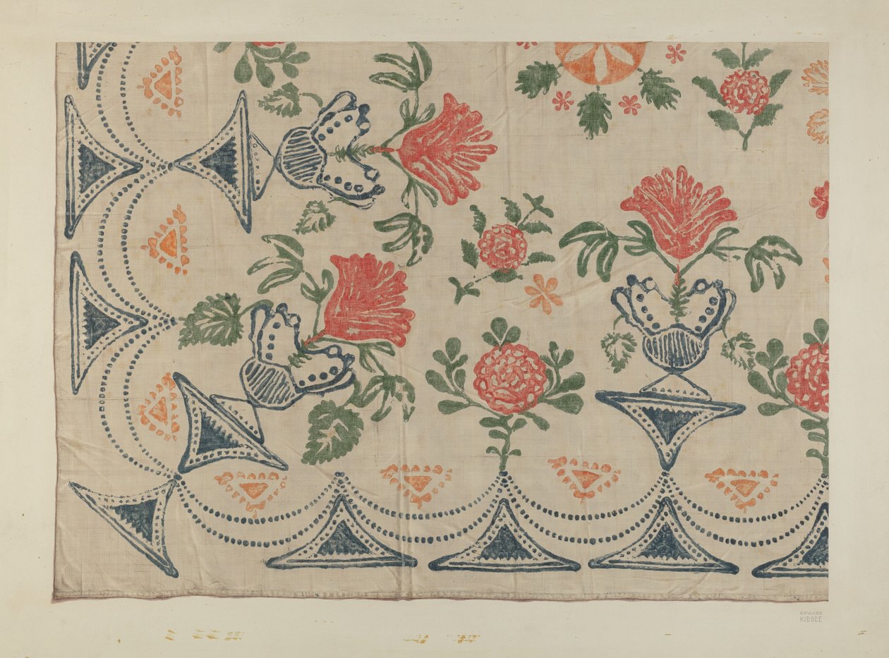 Têxtil impresso de Edward Kibbee