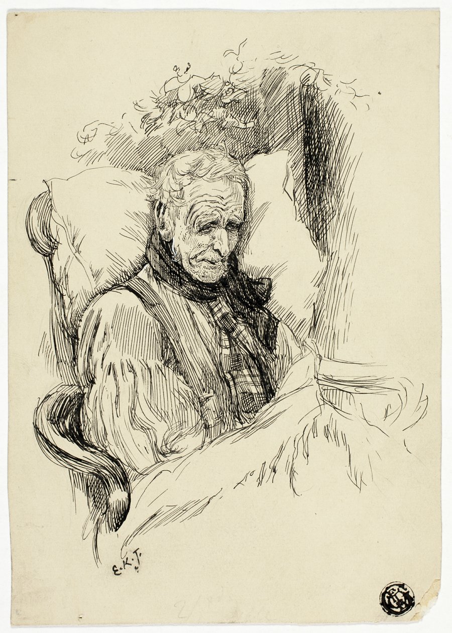 Velho moribundo de Edward Killingworth Johnson
