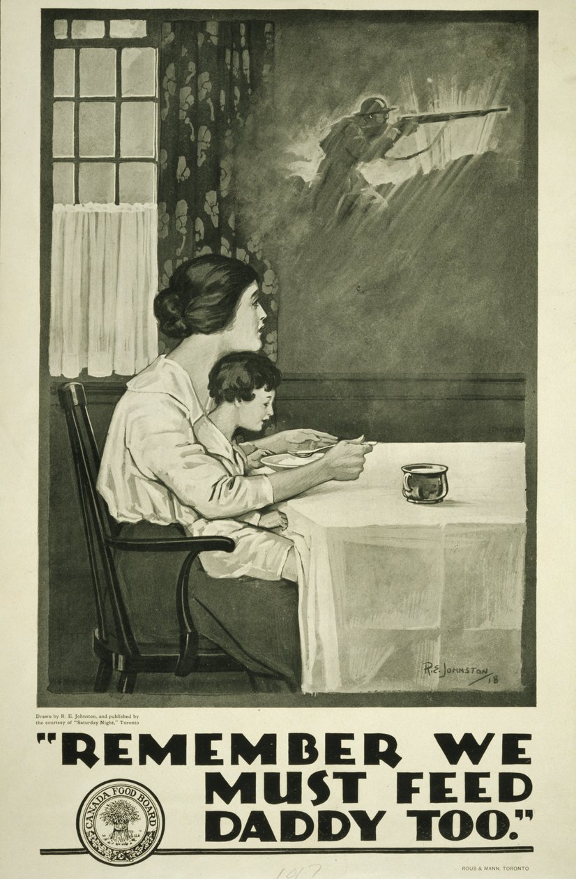 Lembre-se de que também devemos alimentar o papá, Canada Food Board de Edward Killingworth Johnson