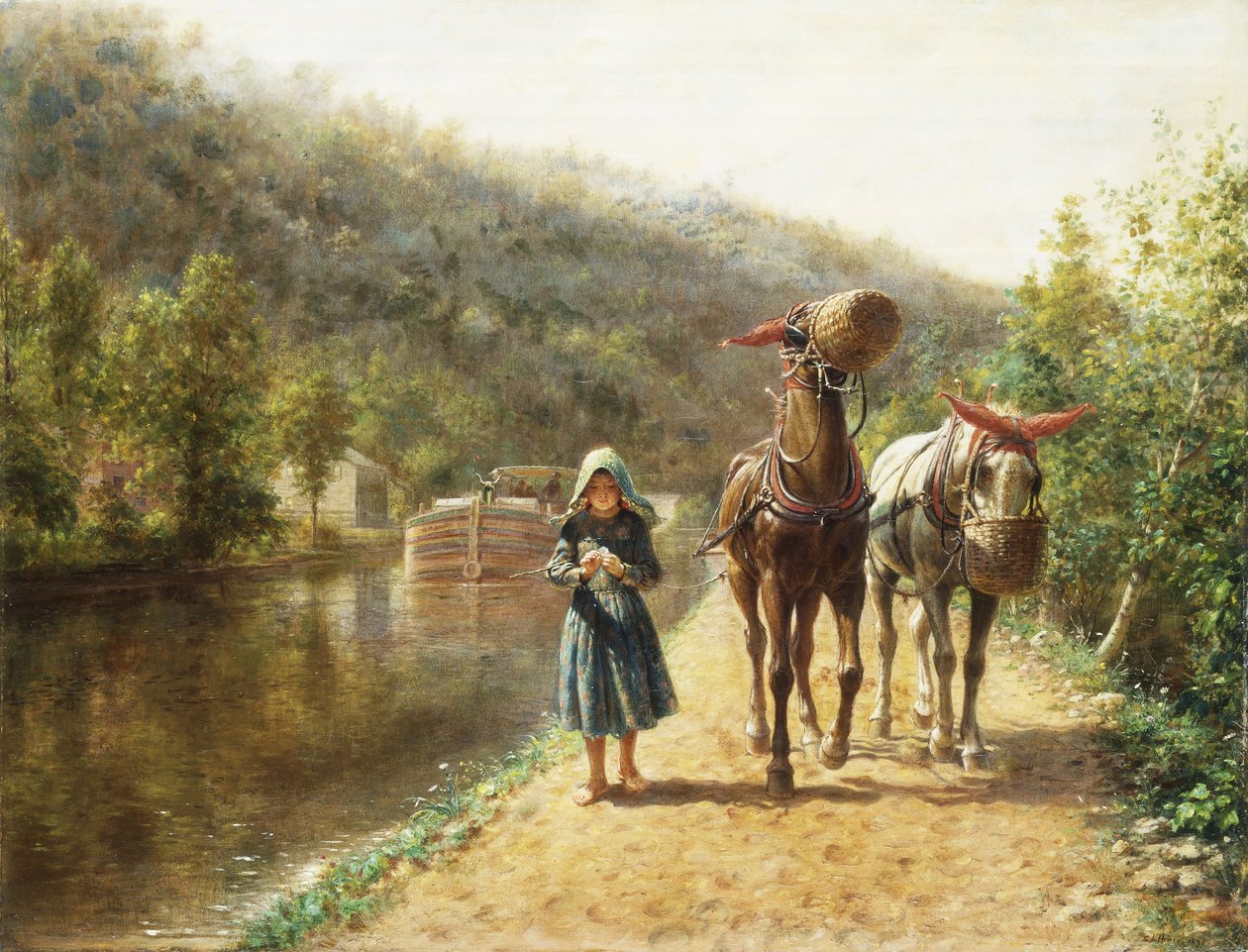 No caminho de reboque, de Edward Lamson Henry