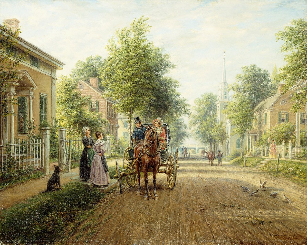 A caminho da cidade, 1907 de Edward Lamson Henry