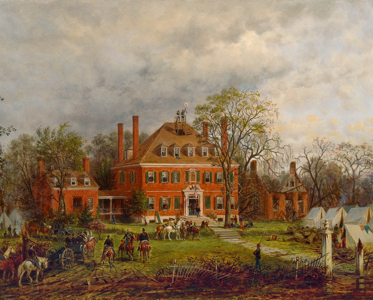 A Antiga Casa Westover de Edward Lamson Henry