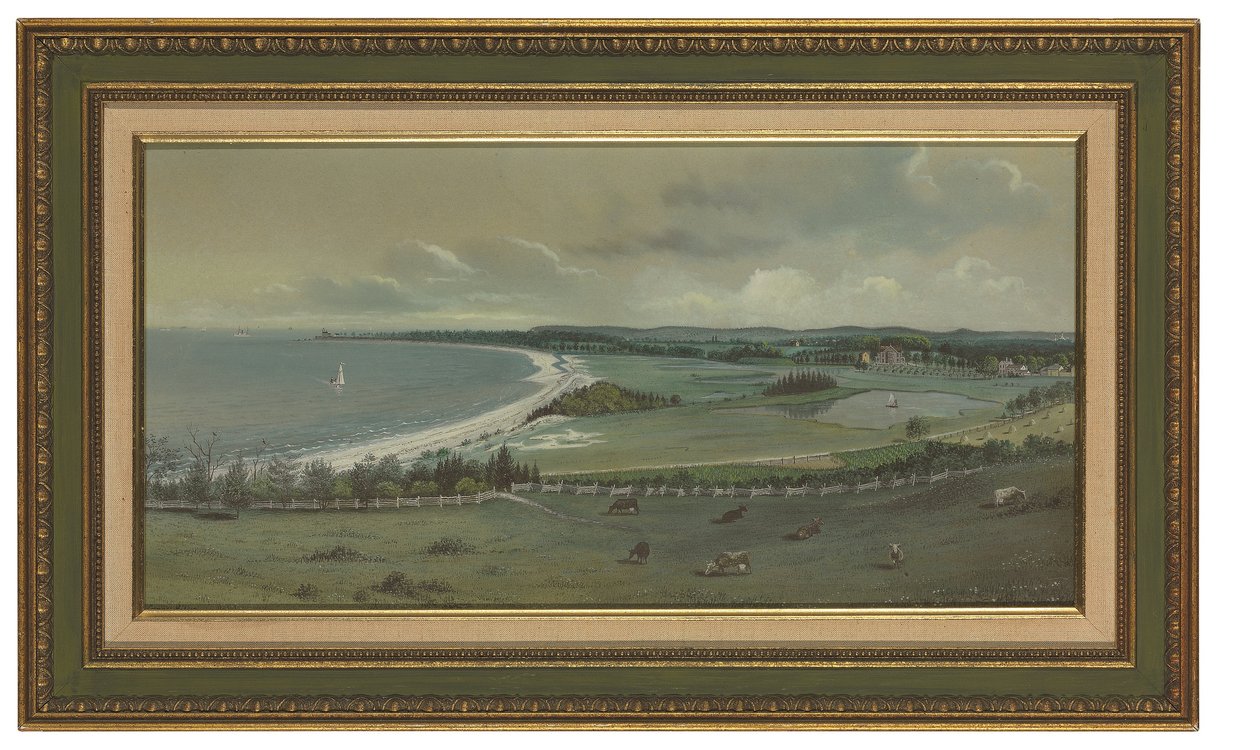 Vista de Linho, Campos Antigos (aguarela e guache sobre papel) de Edward Lange