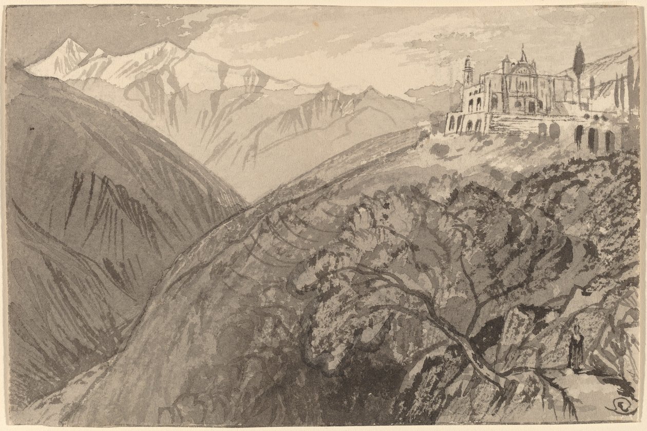 A Town on a Hilltop (Santuário de Lampedusa) de Edward Lear