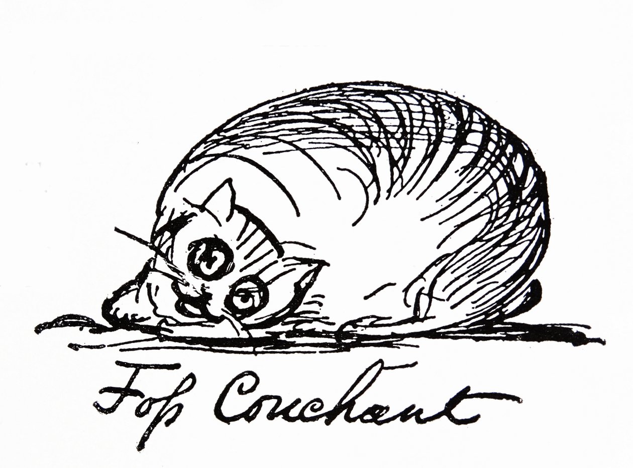 Uma personagem de gato (desenho) de Edward Lear