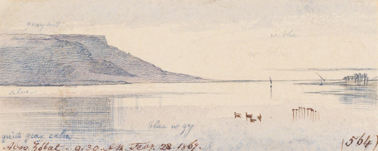 Aboo Zobat; 9h30, 28 de fevereiro de 1867 (564) de Edward Lear