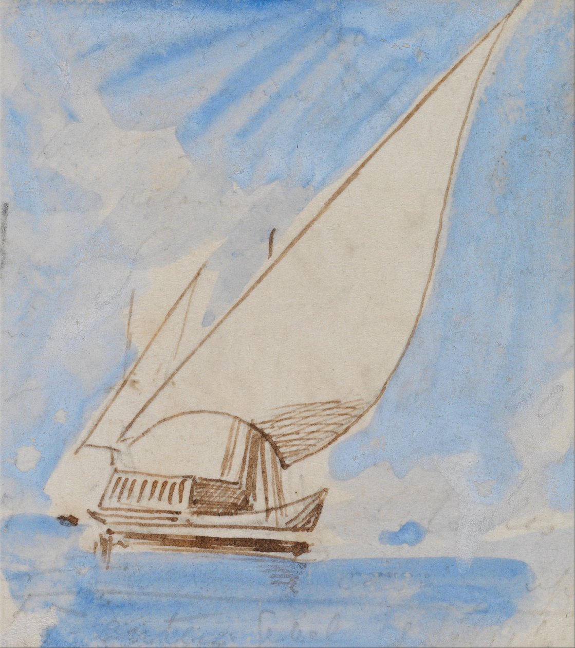 Barco no Nilo de Edward Lear