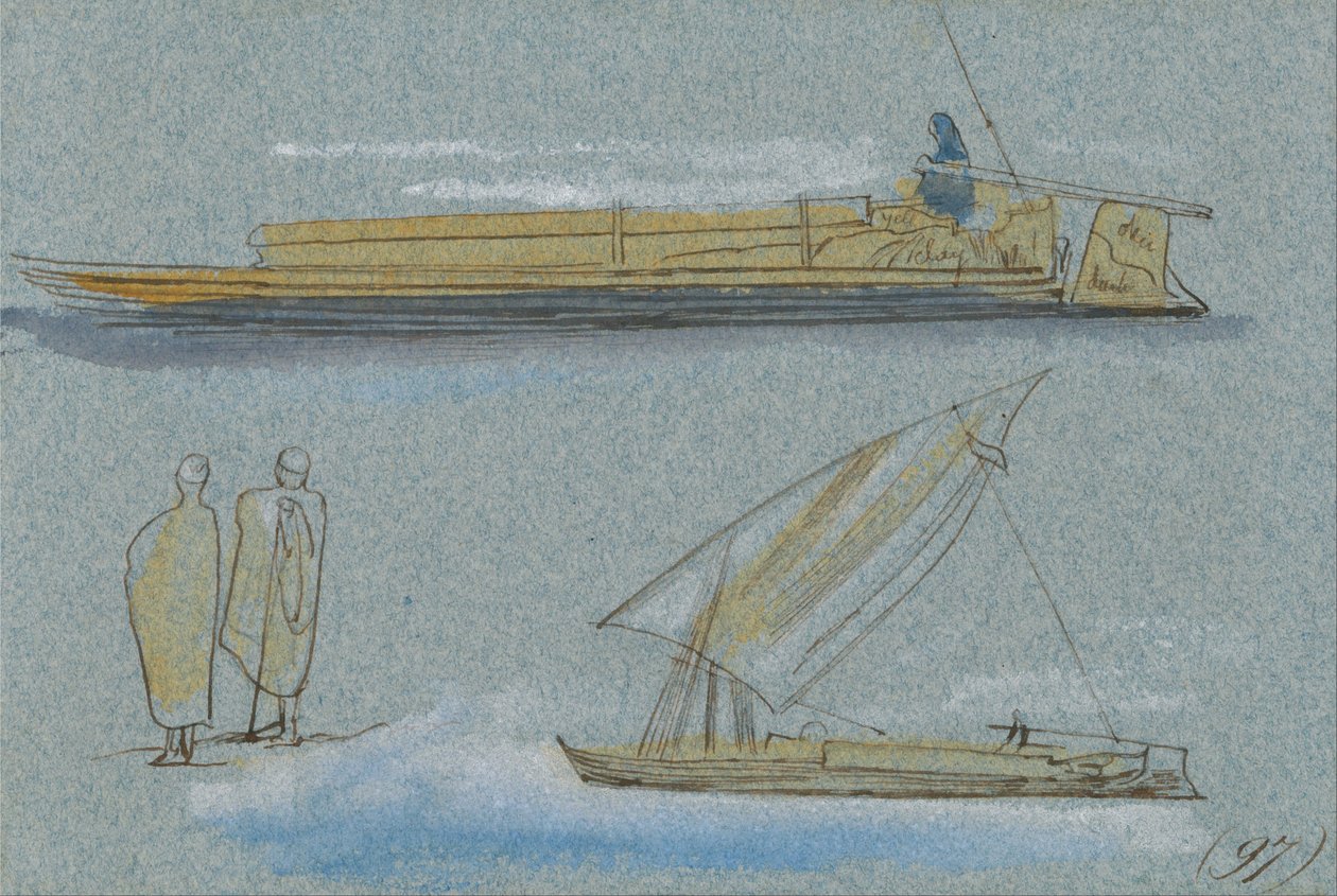 Barcos no Nilo de Edward Lear