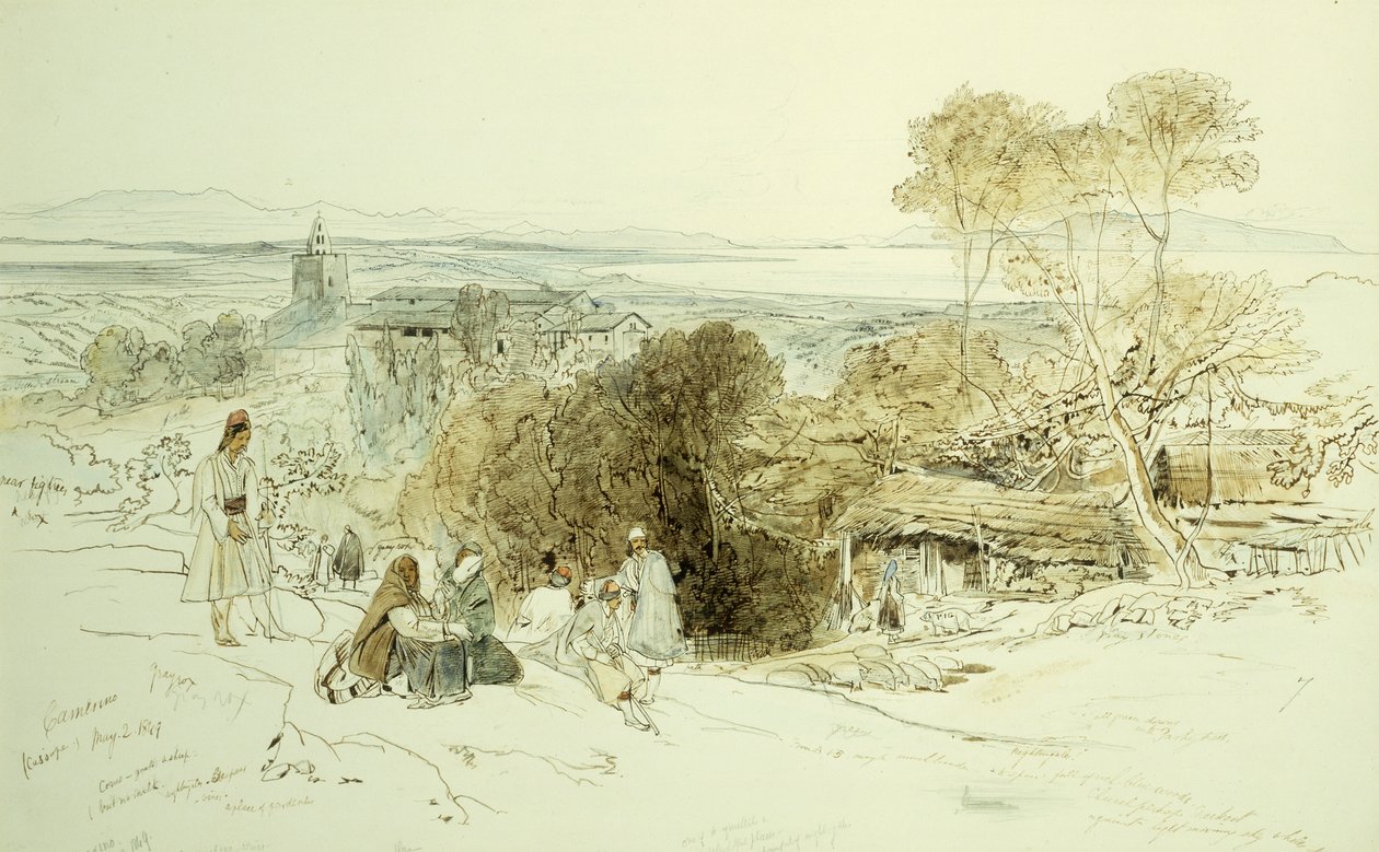 Camerino, 1849, 1849 de Edward Lear