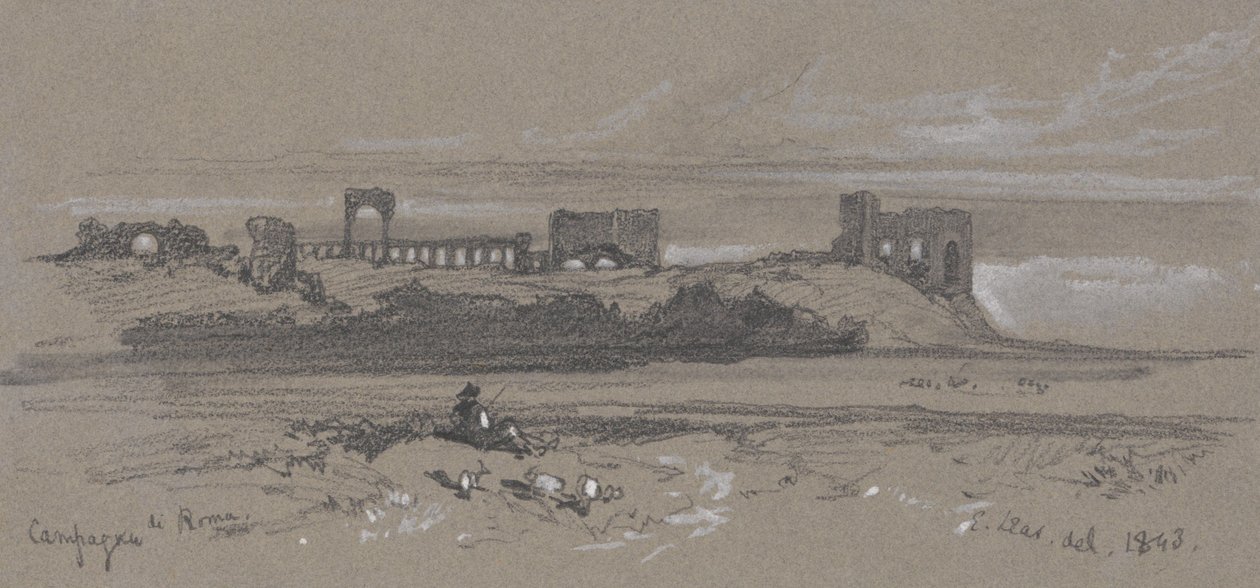 Campo de Roma de Edward Lear