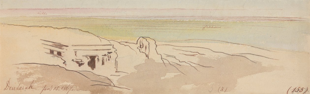 Dendera, 15 de janeiro de 1867 (155) de Edward Lear