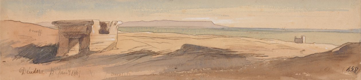 Dendera, 15 de janeiro de 1867 (158) de Edward Lear