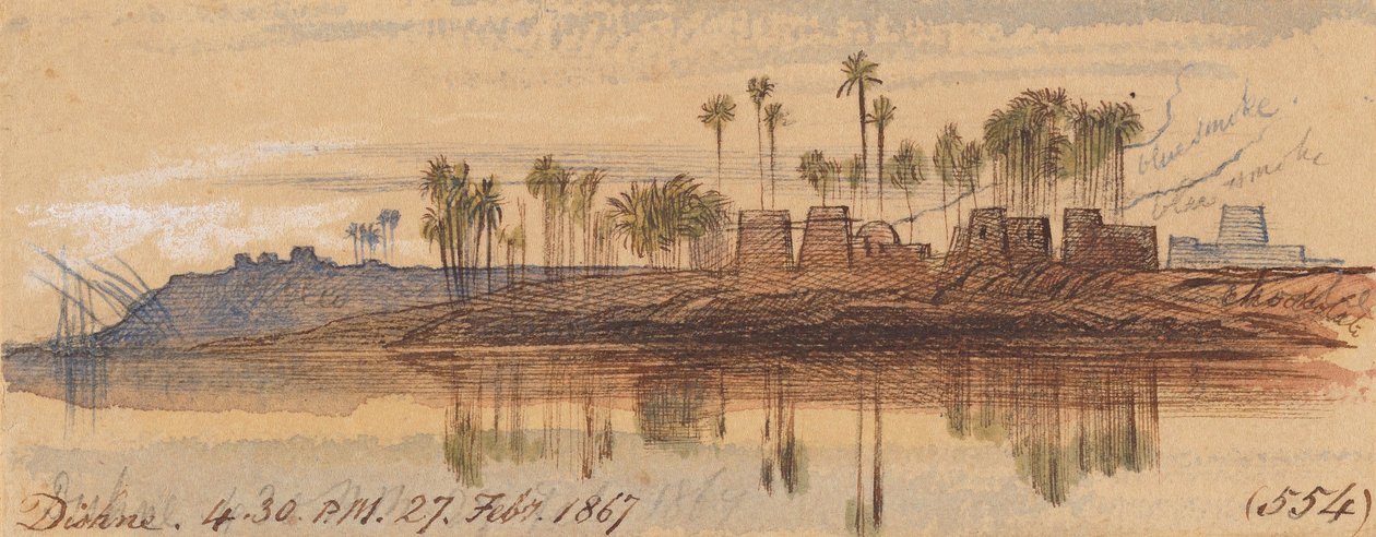 Dishne; 16h30, 27 de fevereiro de 1867 (554) de Edward Lear