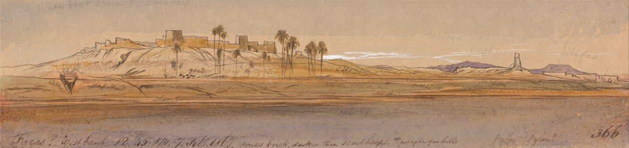 Faras Cisjordânia de Edward Lear