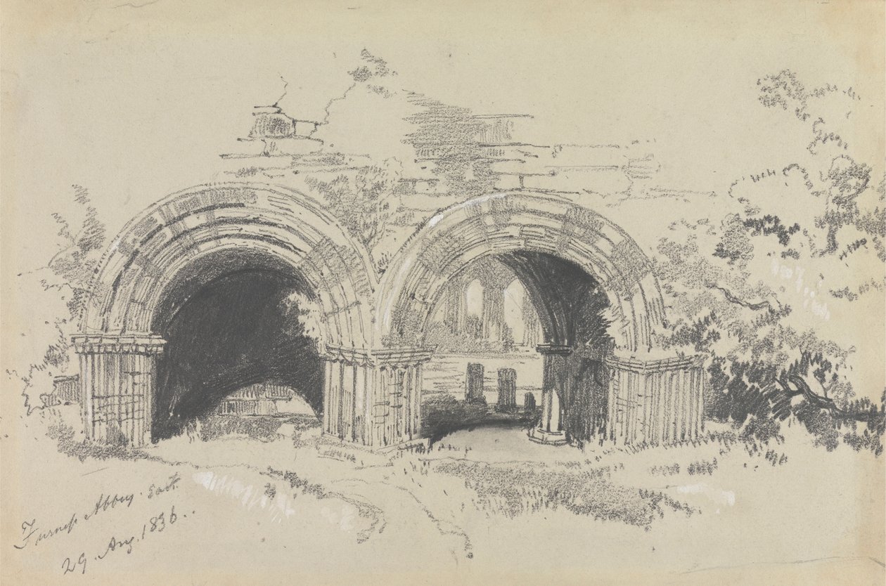 Abadia de Furness East, 29 de Agosto de 1836 de Edward Lear