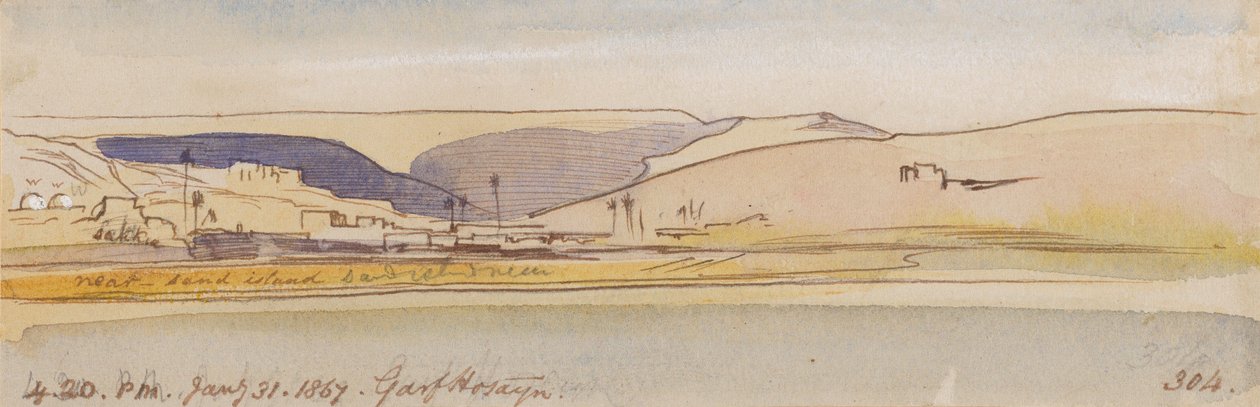 Garf Hosayn; 16h20, 31 de janeiro de 1867 (304) de Edward Lear