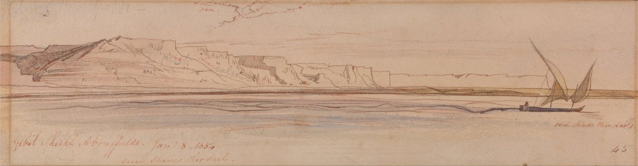 Gebel Sheikh Abu Fodde de Edward Lear