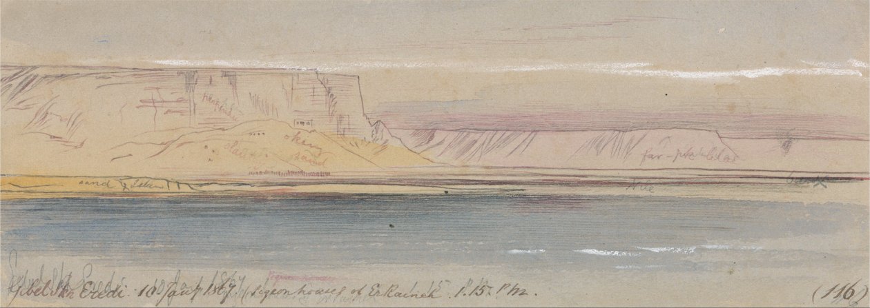 Gebel Sheikh Eredi, (pombal de Er Raineh) de Edward Lear