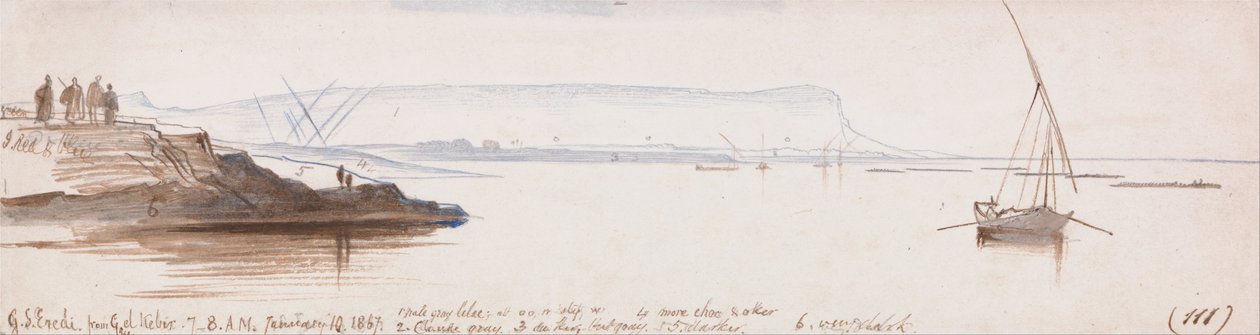 Gebel Sheikh Herdeiros de Gau el Kebir de Edward Lear