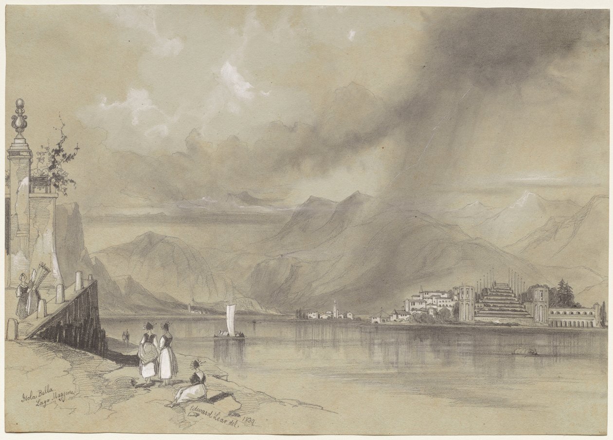 Isola Bella, Lago Maggiore, 1839. de Edward Lear