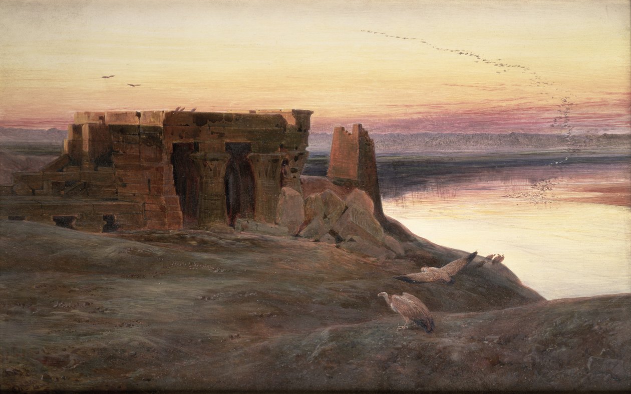 Templo de Kom Ombo, Egito de Edward Lear