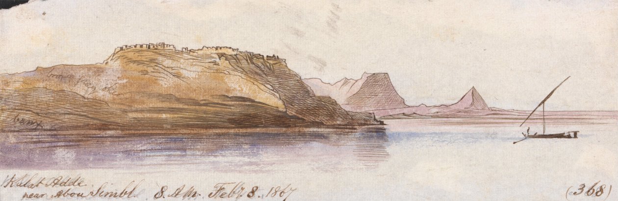 Kulat Adde, perto de Abu Simbel de Edward Lear