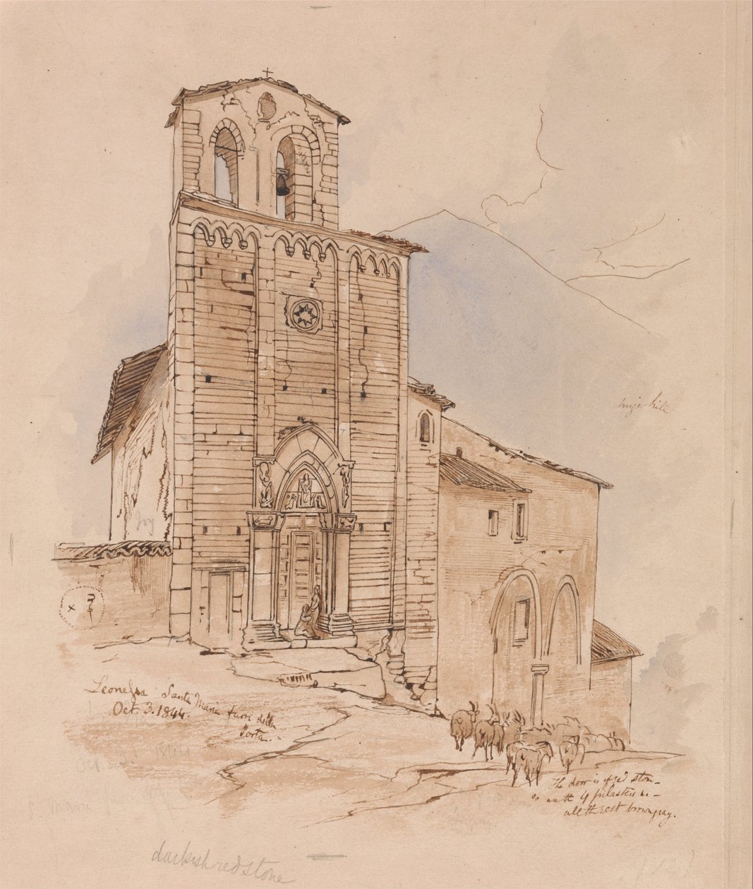Leonessa, 3 de outubro de 1844 de Edward Lear