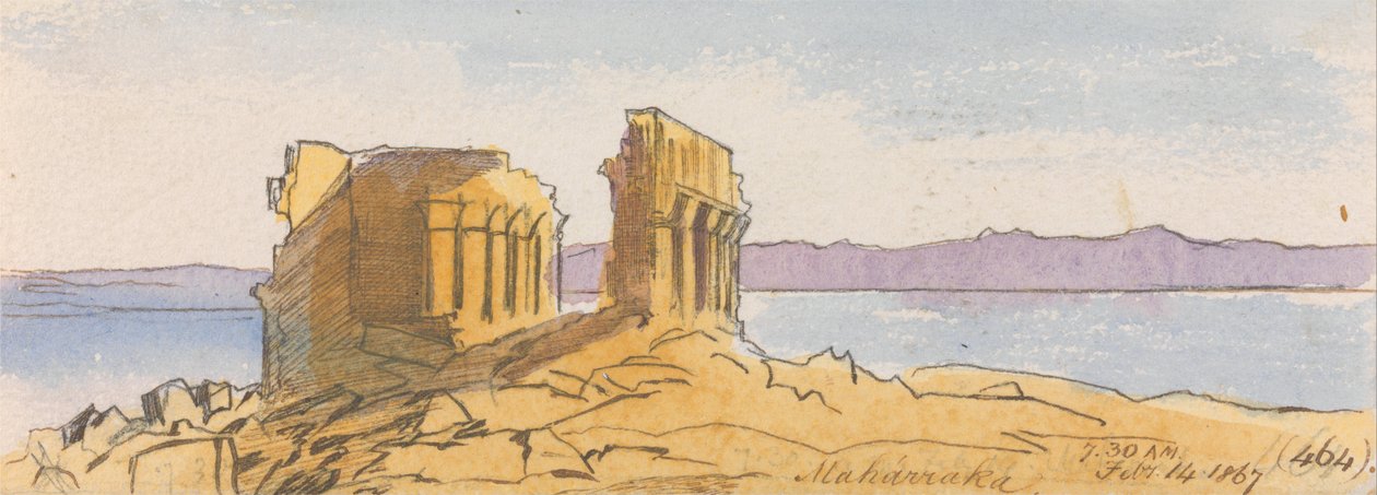 Maharraka, 7h30, 14 de fevereiro de 1867 (464) de Edward Lear