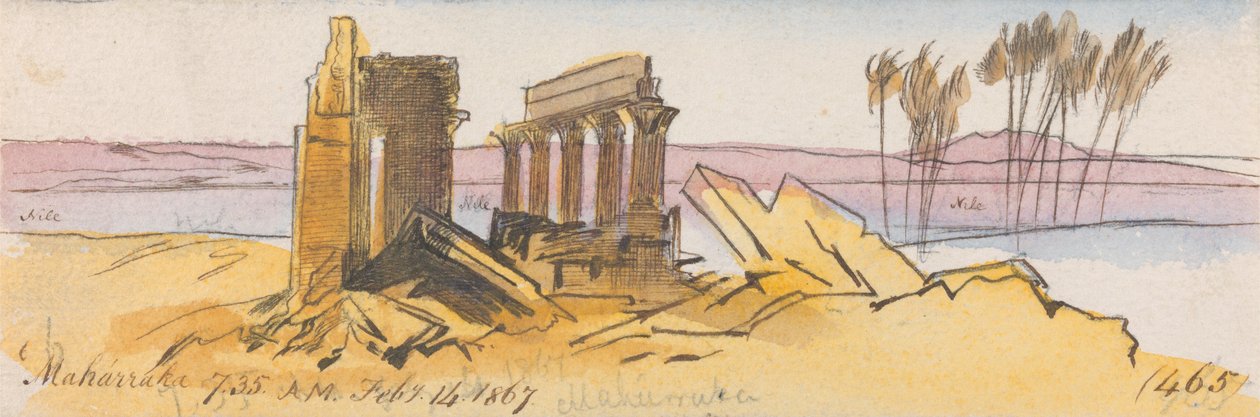 Maharraka, 7h35, 14 de fevereiro de 1867 (465) de Edward Lear