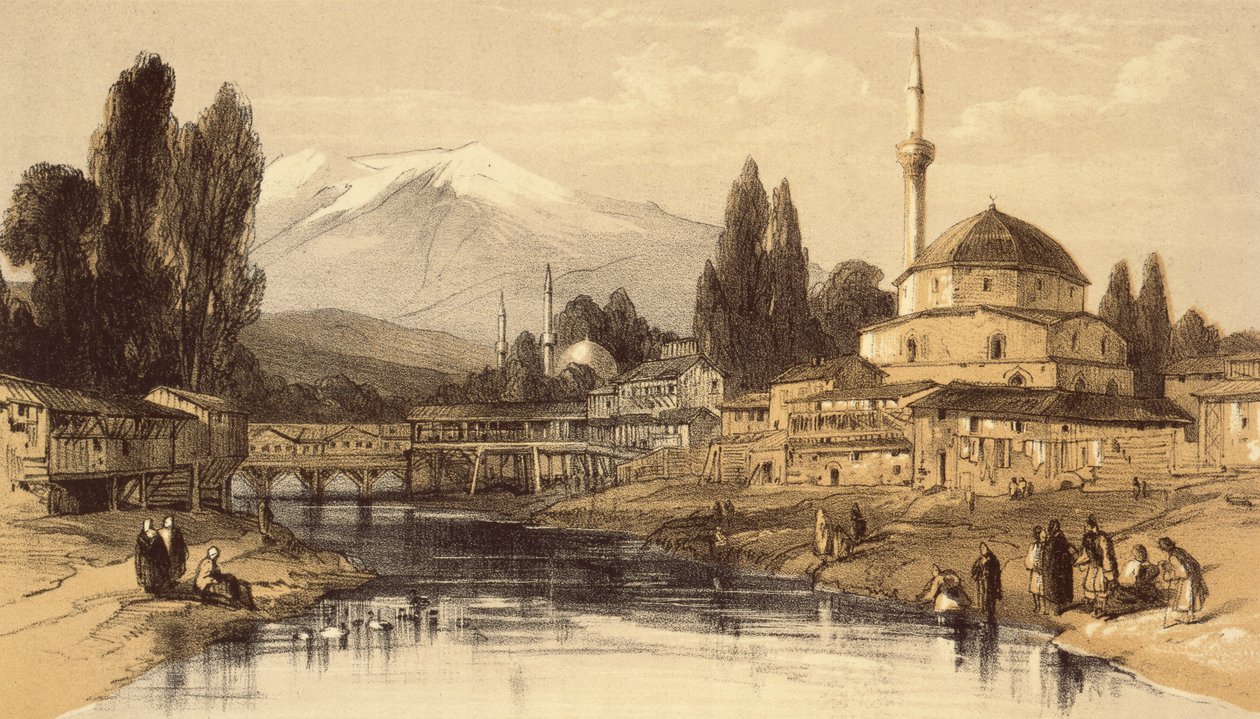Monastir, de revistas de um pintor de paisagens na Albânia e na Grécia, publicou 1851 de Edward Lear