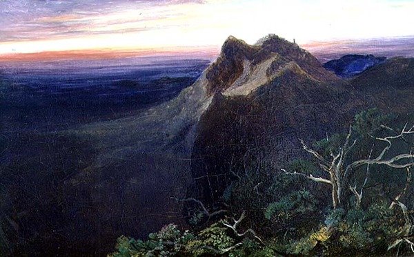 Manhã Alargada nas Fronteiras das Trevas (óleo sobre tela) de Edward Lear