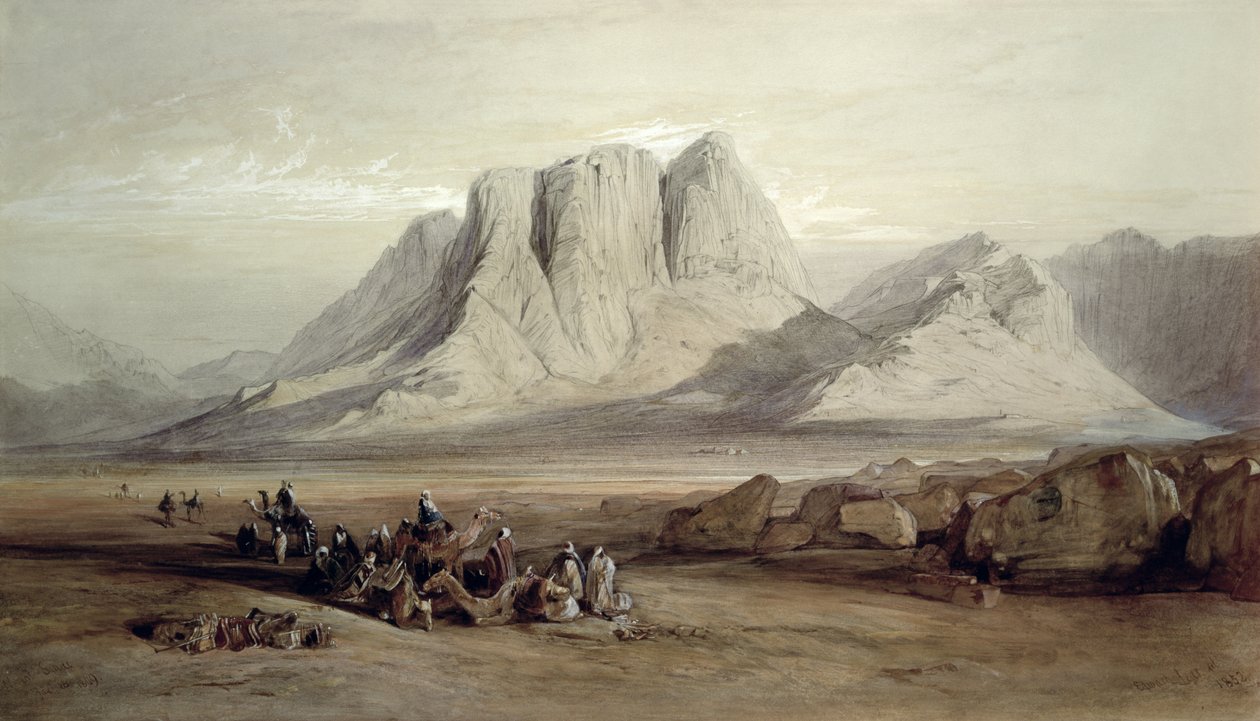 Monte Sinai, 26 de janeiro de 1849 de Edward Lear