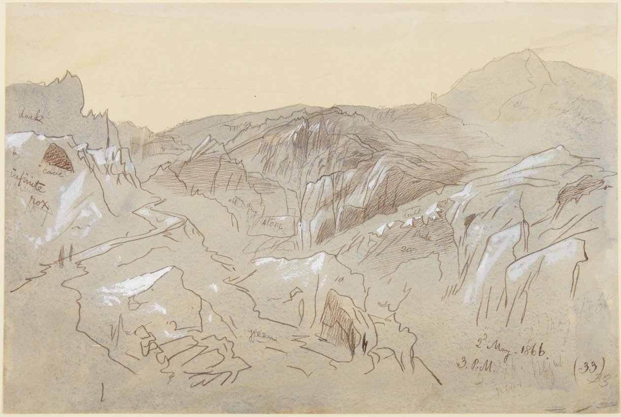 Montanhas da Dalmácia de Edward Lear