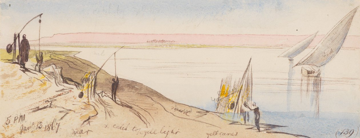 Perto de []; 17h00, 13 de janeiro de 1867 (139) de Edward Lear