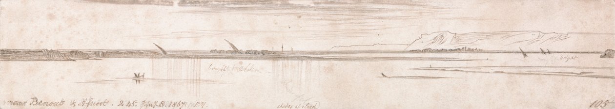 Perto de Benout amp; Assioot de Edward Lear