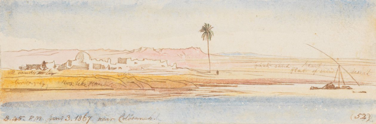 Perto de Colosaneh; 15h45, 3 de janeiro de 1867 (52) de Edward Lear