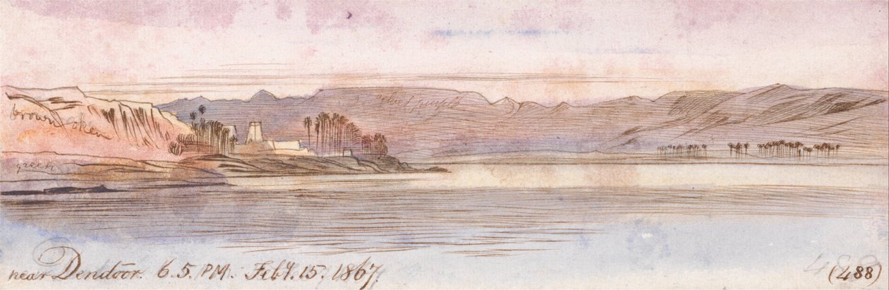 Perto de Dendour de Edward Lear