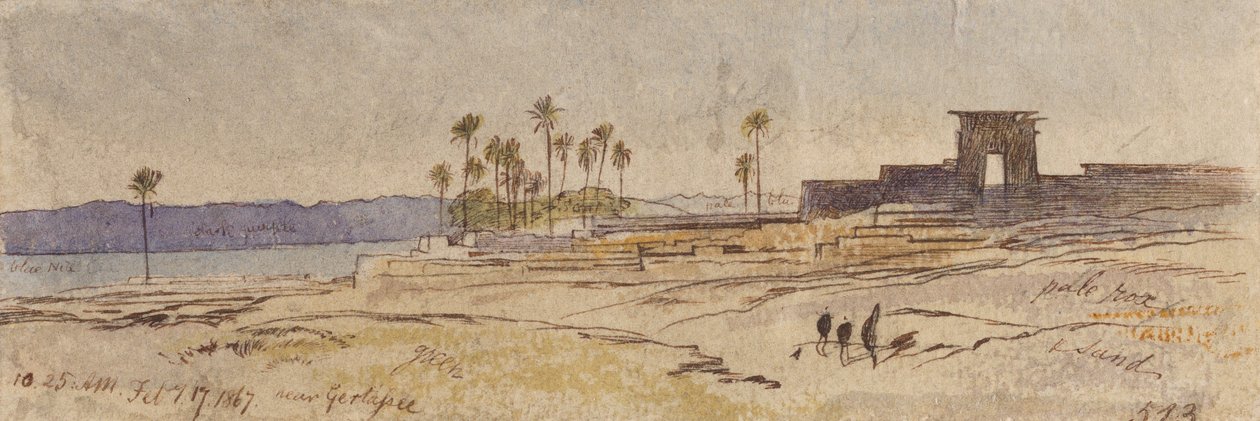 Perto de Gertassee; 10h25, 17 de fevereiro de 1867 (513) de Edward Lear