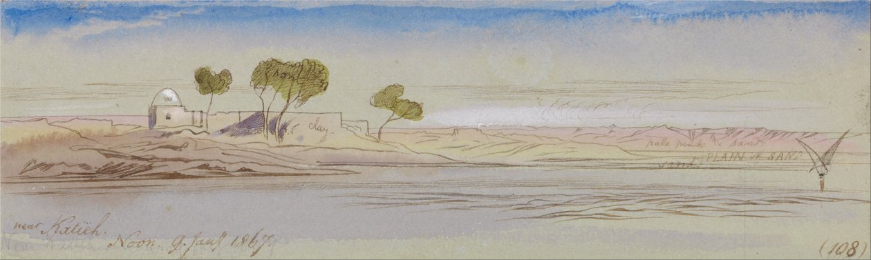 Perto de Katieh de Edward Lear
