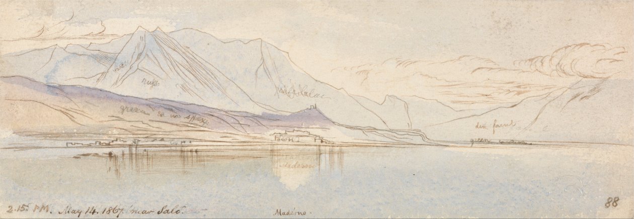 Near Salo, Maderno de Edward Lear