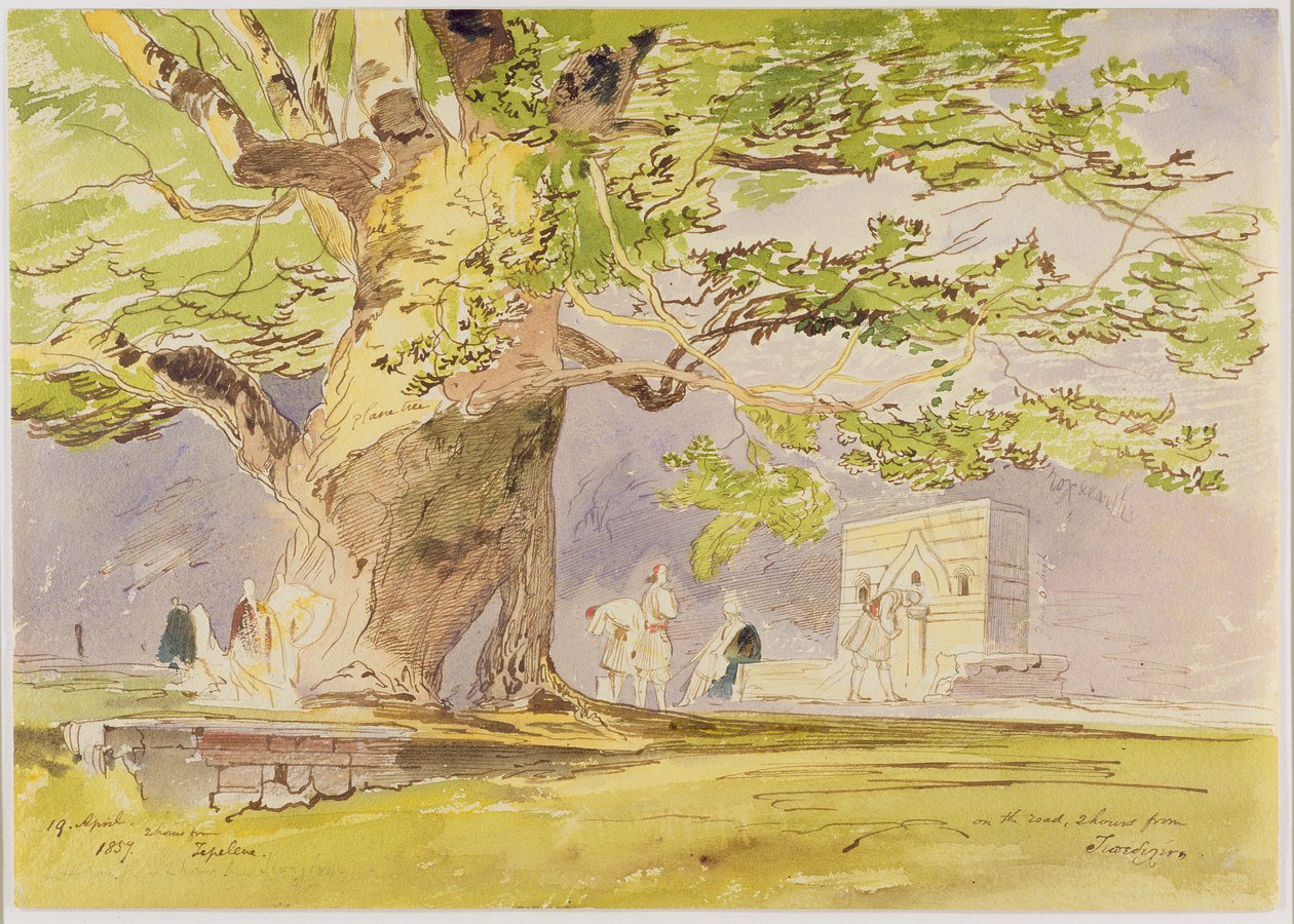 Na estrada, a duas horas de Tepelene de Edward Lear
